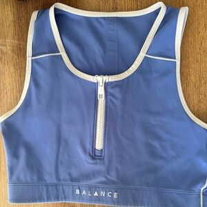 Balance Athletica Isotope Bra, size large, color germanium